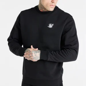 Black Essential Crew Sweatshirt