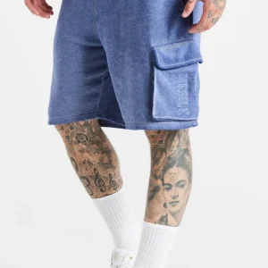 Blue Washed Cargo Short