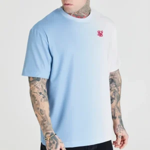 Blue Fade Oversized T-Shirt