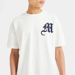 Boys Messi x SikSilk Ecru Lion Graphic Oversized T-Shirt