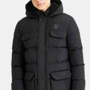 Boys Black Parka